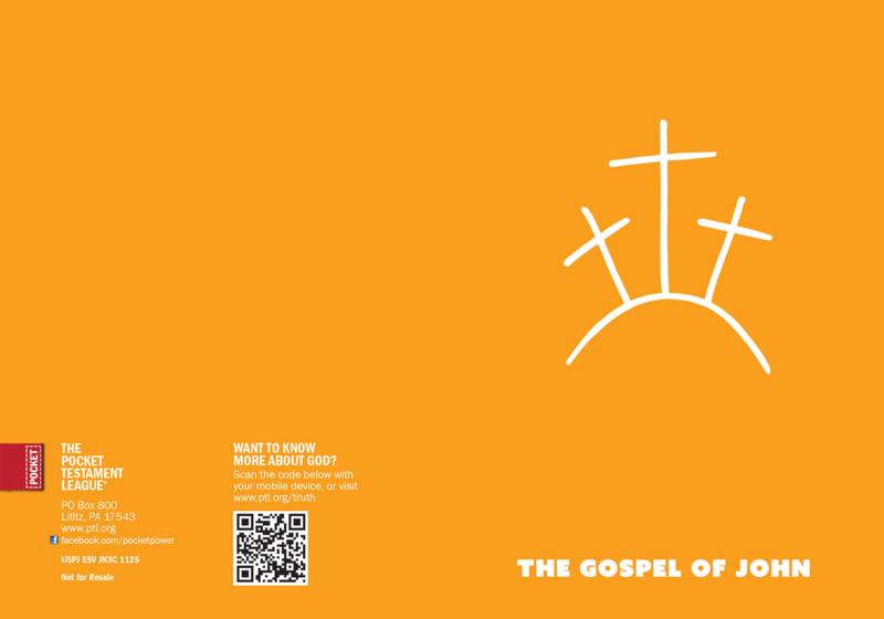 The Gospel of John Gospel front and back cover spread.