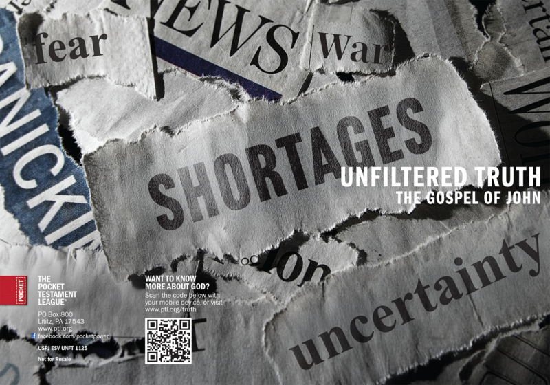 Unfiltered Truth Gospel front and back cover spread.