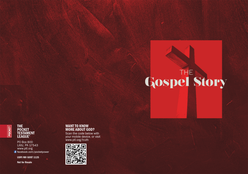 The Gospel Story Gospel front and back cover spread.