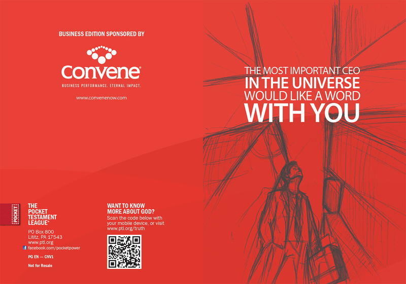 Custom Gospel | Convene Gospel front and back cover spread.