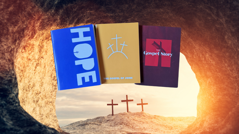 Easter Kit Gospel front and back cover spread.