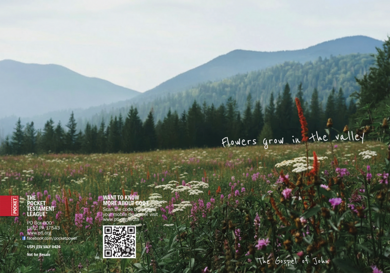 Flowers Grow In the Valley Gospel front and back cover spread.