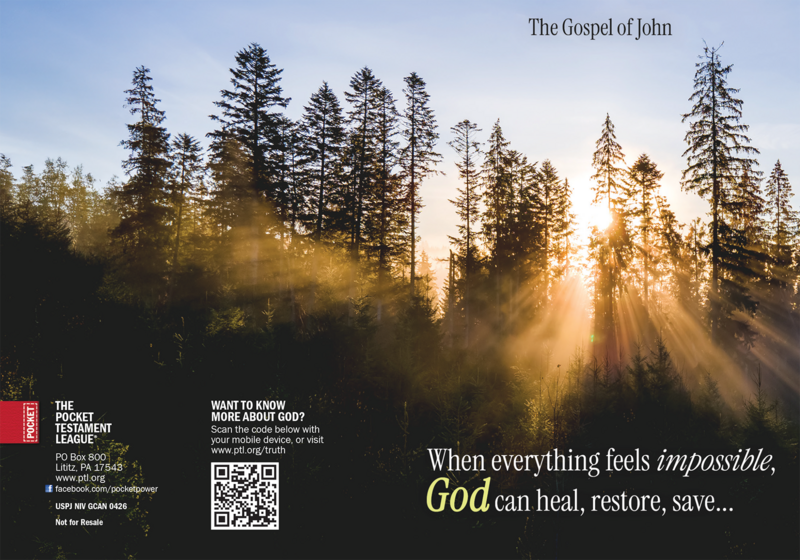 When everything feels impossible, God can Gospel front and back cover spread.