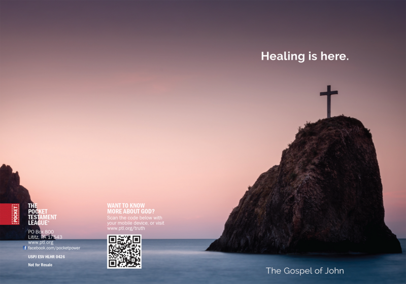 Healing is Here Gospel front and back cover spread.