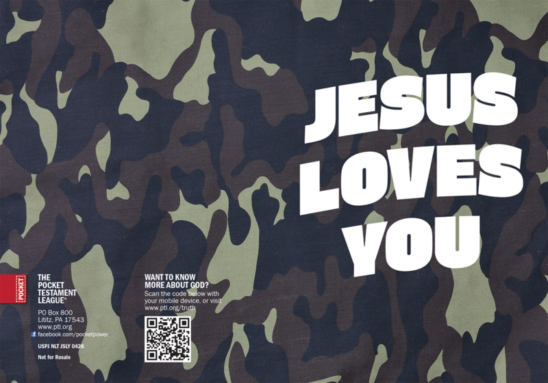 Jesus Loves You Gospel front and back cover spread.