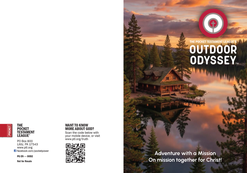 Outdoor Odyssey Lake House | Custom Gospel Gospel front and back cover spread.