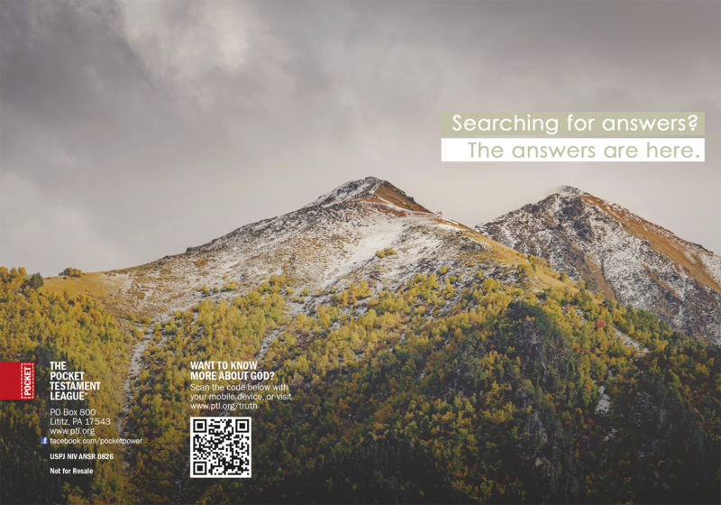 Searching for Answers? Gospel front and back cover spread.