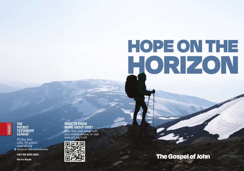 Hope on the Horizon Gospel front and back cover spread.