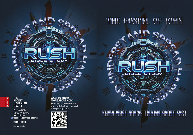 Rush Bible Study | Custom Gospel Gospel front and back cover spread.