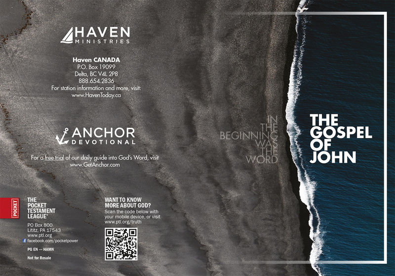 Haven Ministries  | Custom Gospel Gospel front and back cover spread.